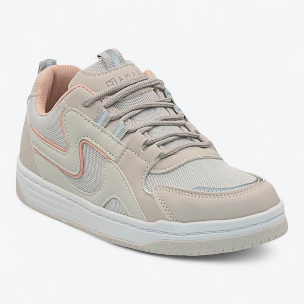 Tênis Ramarim Casual Feminino 2563131-01 Cinza Claro 2