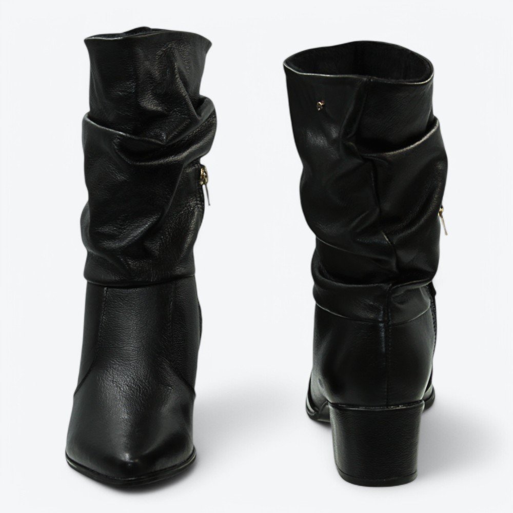 Bota Pegada em Couro Feminina 28090102 Preto 5