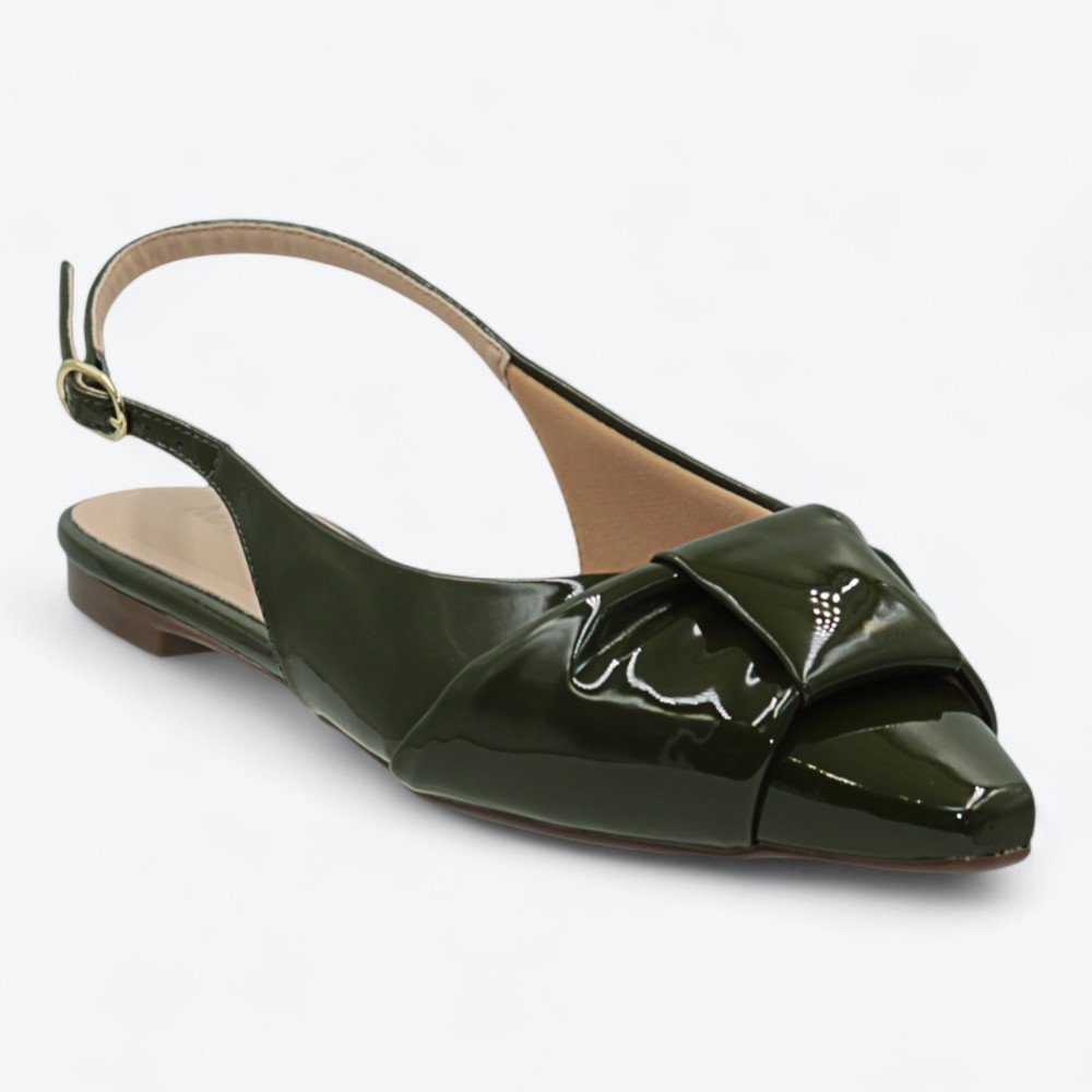 Sapatilha Mariotta Slingback Feminina 1925301-01 Verde 2