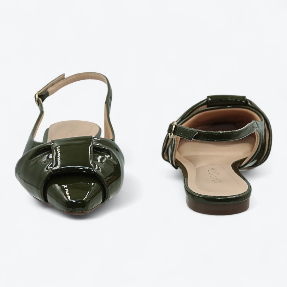 Sapatilha Mariotta Slingback Feminina 1925301-01 Verde 5