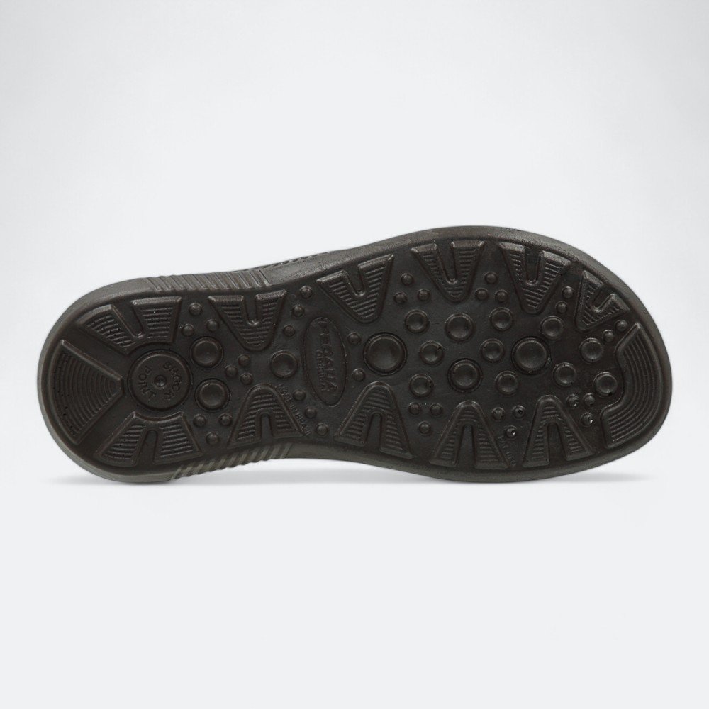 Sandália Pegada em Couro Masculina 13315402 Marrom Escuro 6