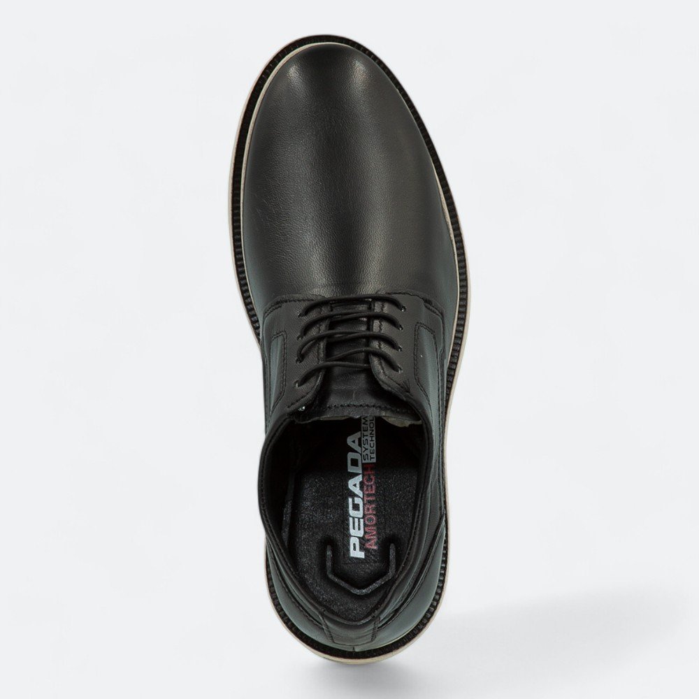Sapato Pegada Social em Couro Masculino 12610102 Preto 3
