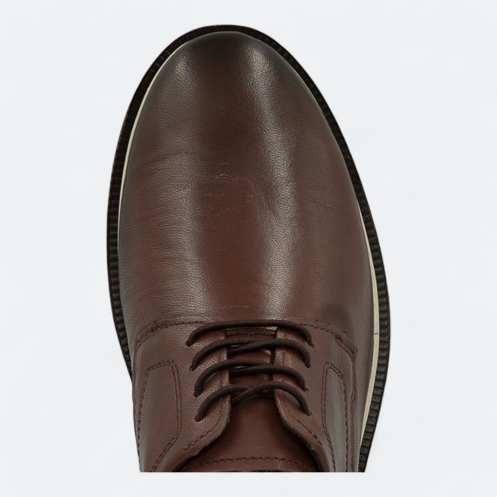 Sapato Pegada Social em Couro Masculino 12610104 Marrom 3
