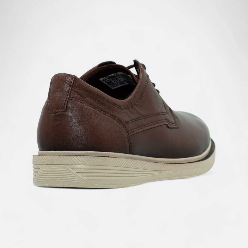 Sapato Pegada Social em Couro Masculino 12610104 Marrom 5