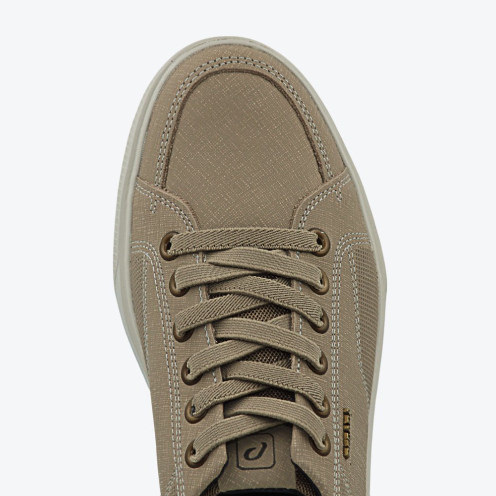 Tênis Pegada Casual em Couro Masculino 11190208 Bege 3