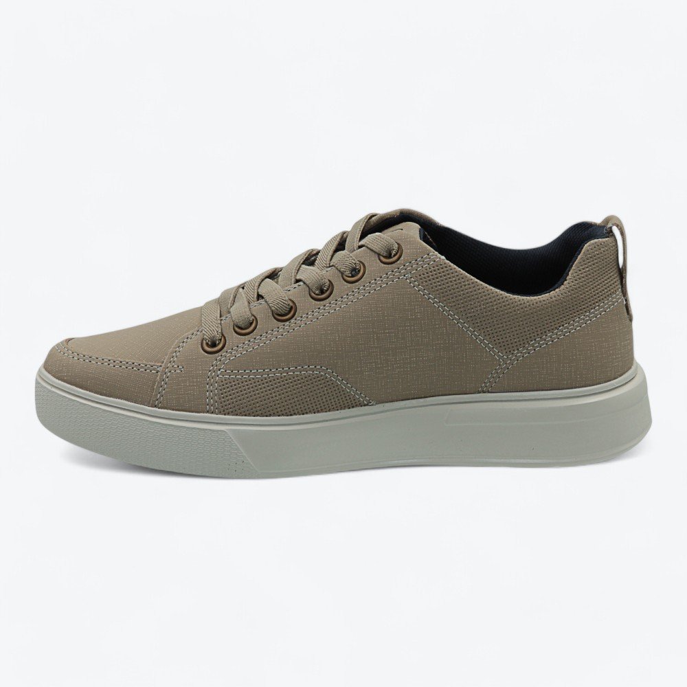 Tênis Pegada Casual em Couro Masculino 11190208 Bege 4