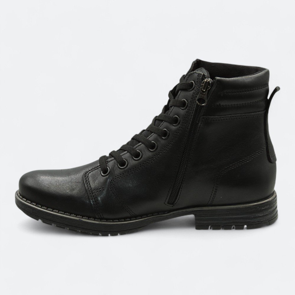 Bota Pegada em Couro Masculina 18074802 Preto 4