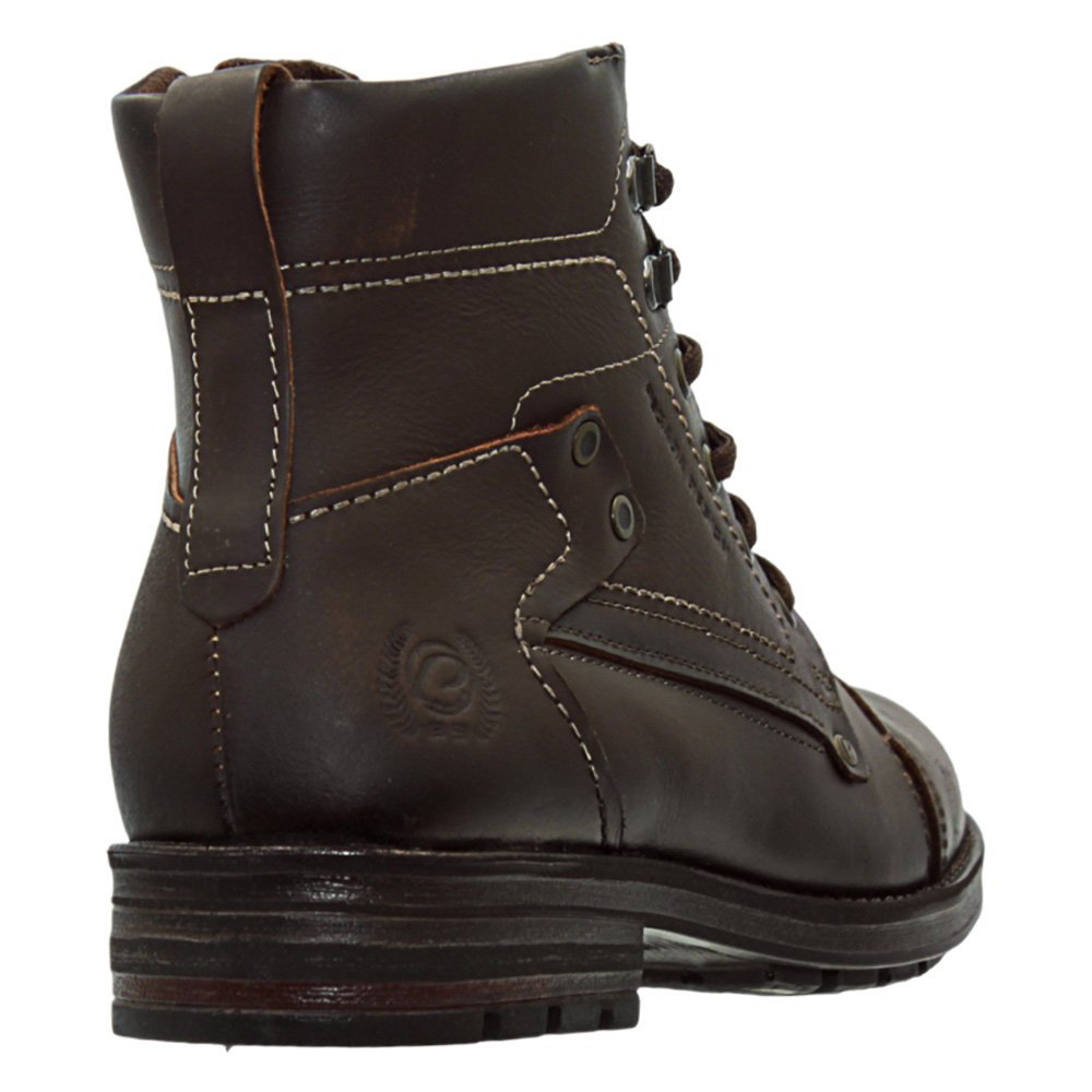 Bota Pegada em Couro Masculina 18130803 Marrom Escuro 5