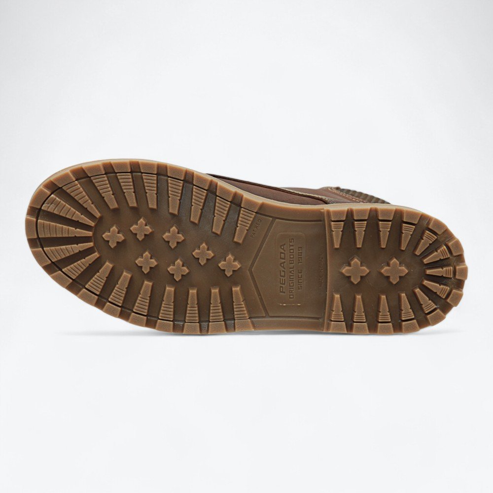 Bota Pegada em Couro Masculina 18150201 Marrom 6