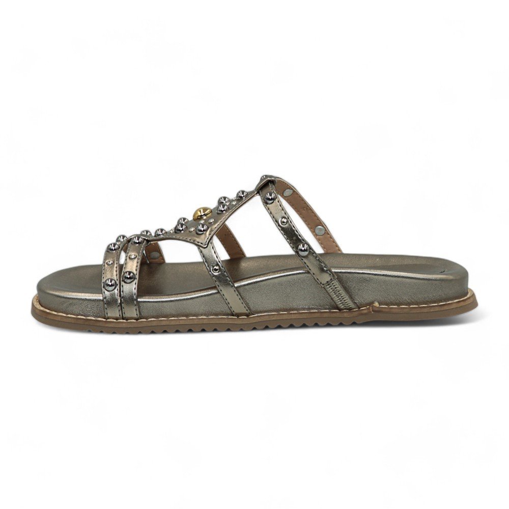 Sandália Adora Papete Feminina 1356833-01 Prata Velho 4