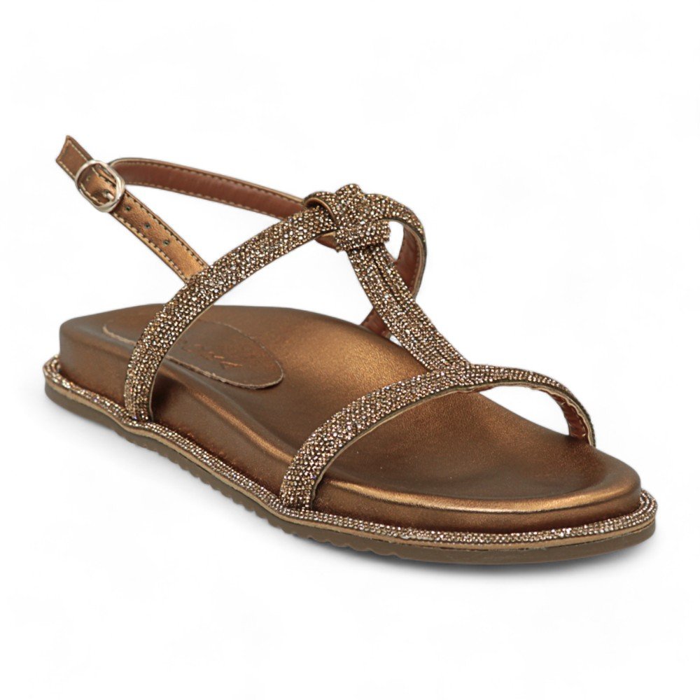 Sandália Adora Papete Feminina 1506835-01 Bronze 2