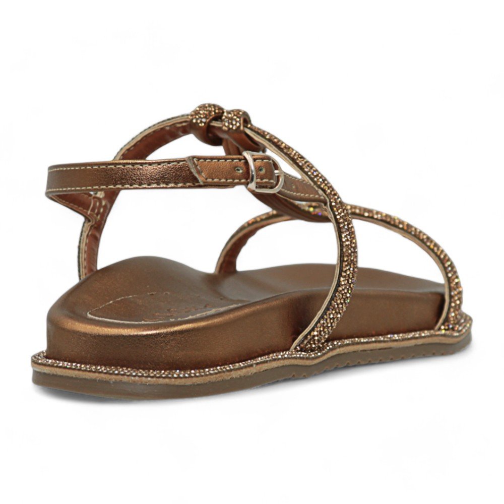 Sandália Adora Papete Feminina 1506835-01 Bronze 5