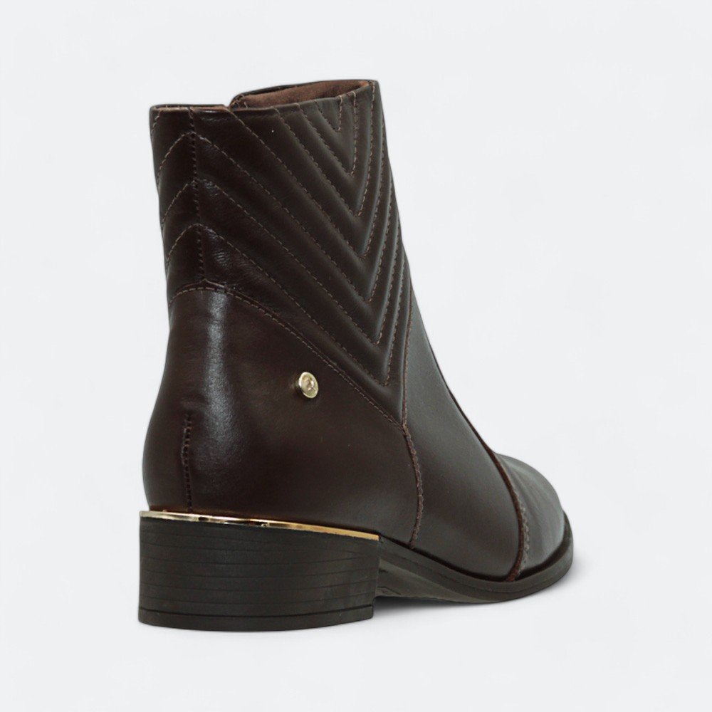 Bota Ramarim em Couro Feminina 2453102-01 Café 5