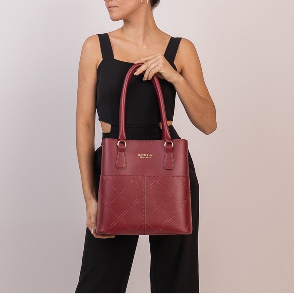 Bolsa Rafitthy Casual Feminina 2824253A Vinho 2
