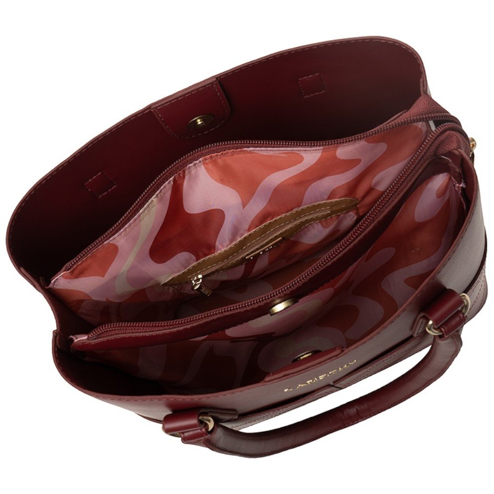 Bolsa Rafitthy Casual Feminina 2824253A Vinho 5