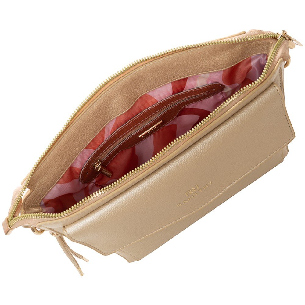 Bolsa Rafitthy Casual Feminina 2815122A Ouro Light 5