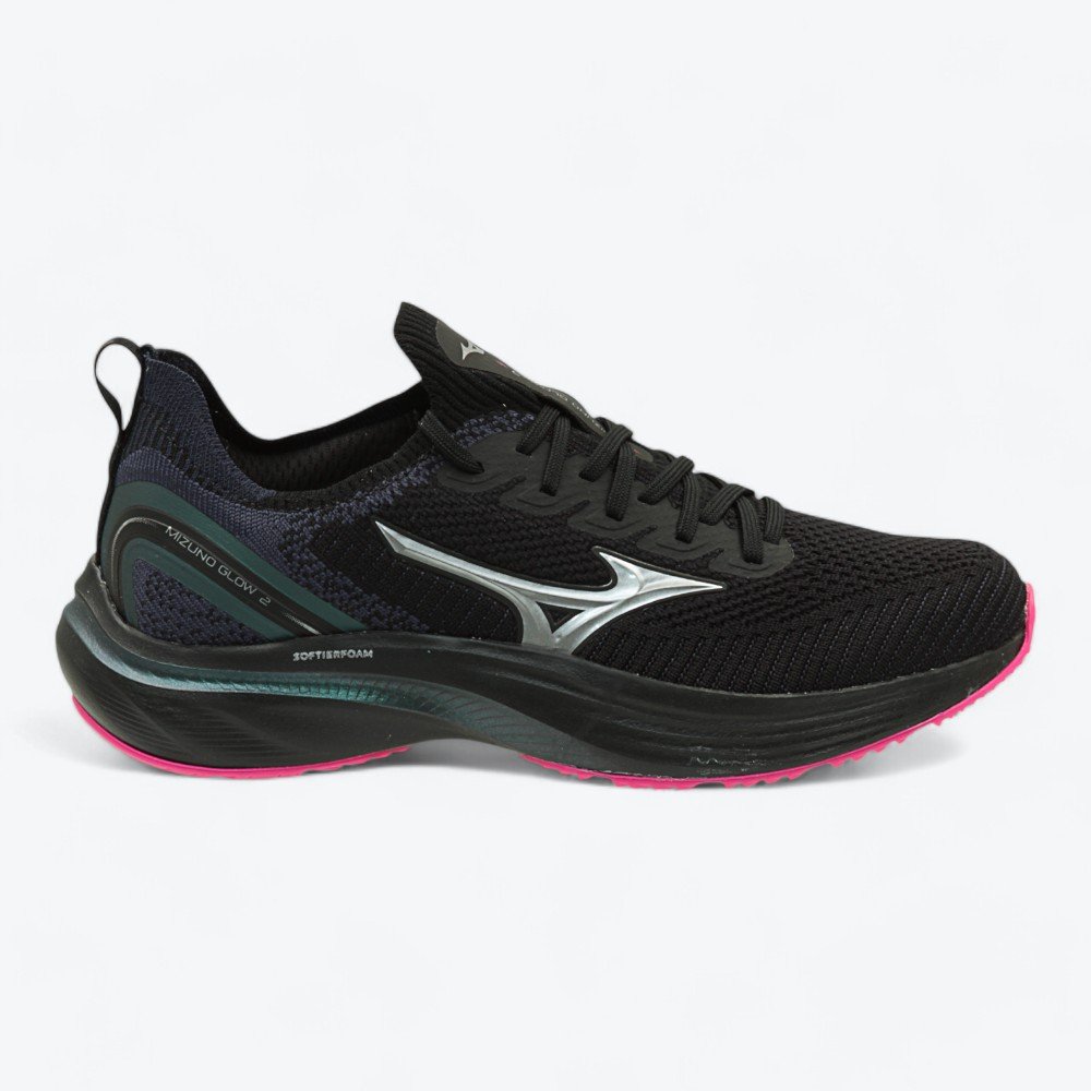 Tênis Mizuno Glow 2 Feminino 101121121-02 Preto 1