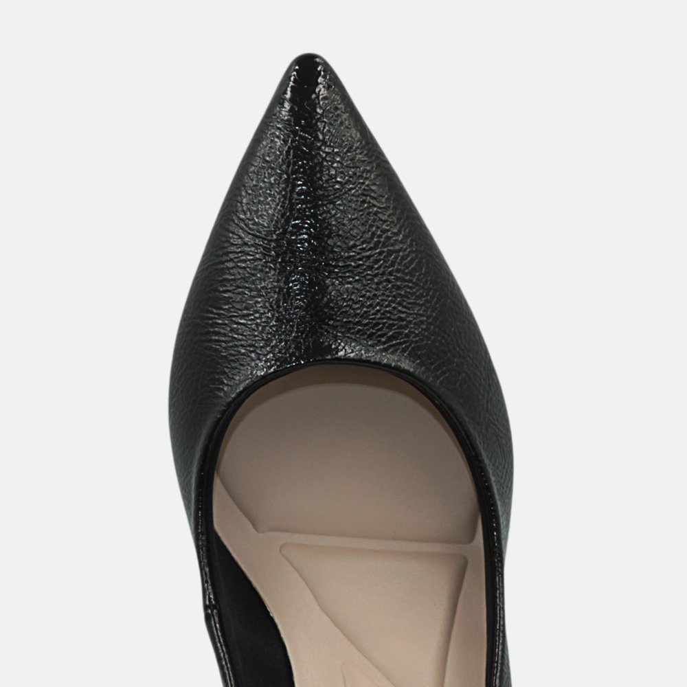 Scarpin Mariotta em Verniz Salto Bloco Feminino 2066201-01 Preto 3