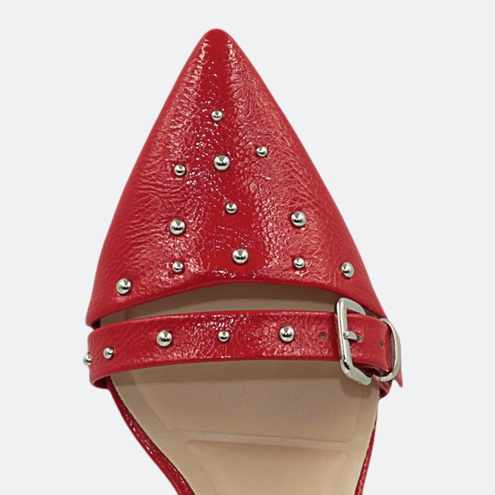 Scarpin Mariotta Slingback Kitten Heels Feminino 1355304-02 Vermelho 3