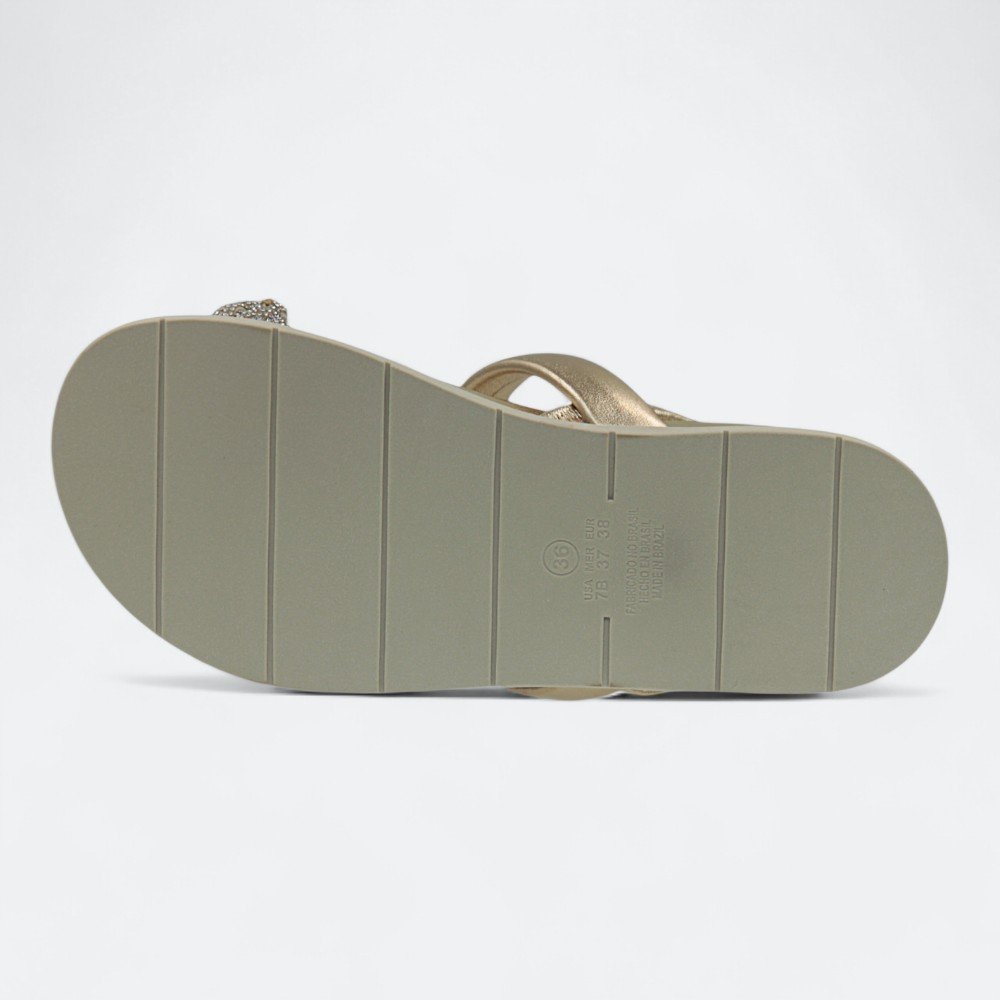 Sandália Mariotta Papete Metalizada Feminina 2067508-01 Ouro 6