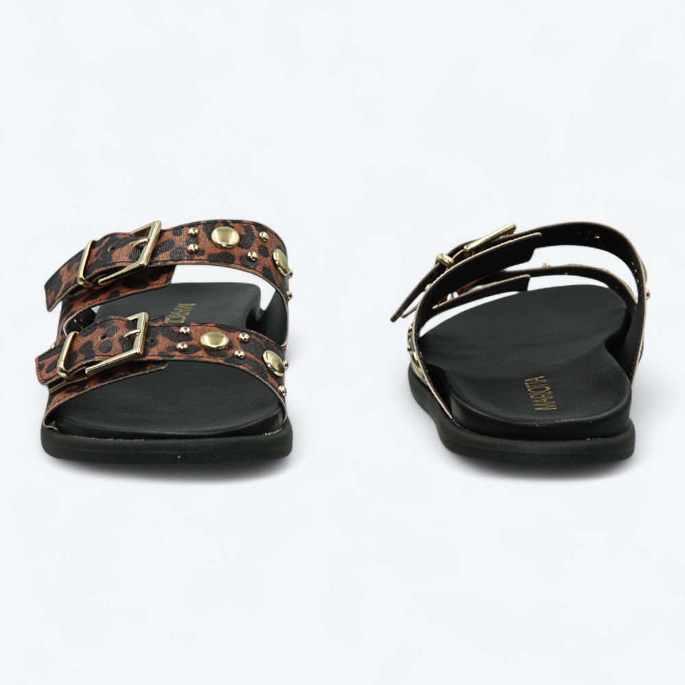 Sandália Mariotta Papete Feminina 2067524-01 Onça 5