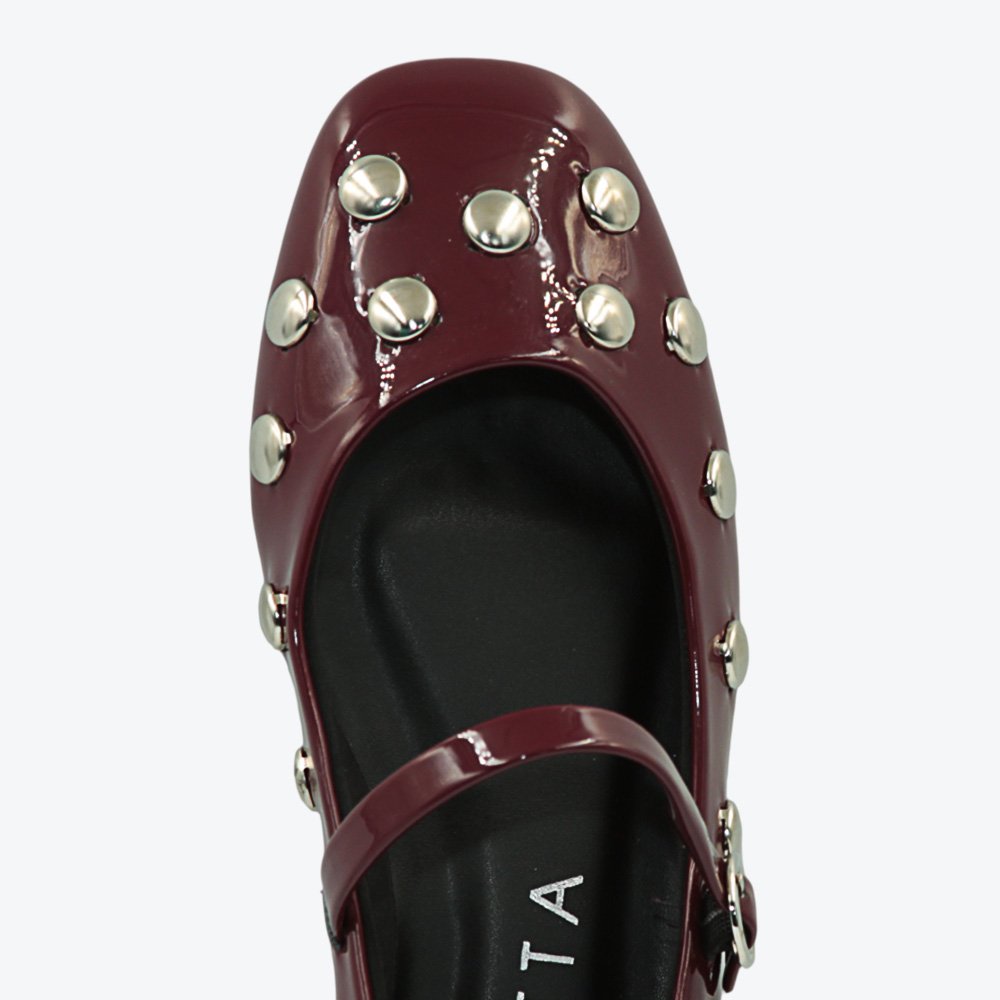 Sapatilha Mariotta Verniz Feminina 2048001-02 Vinho 3