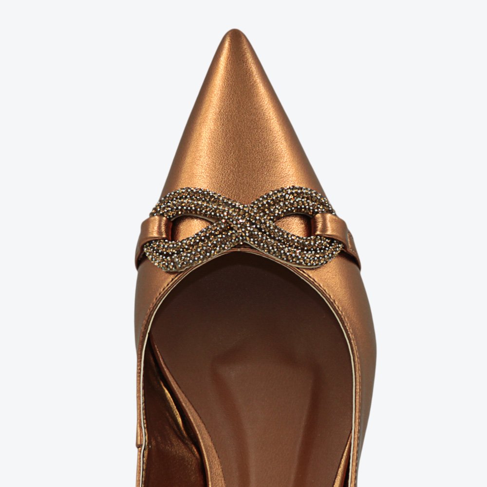 Sapatilha Adora Slingback Feminina 1837453-01 Bronze 3
