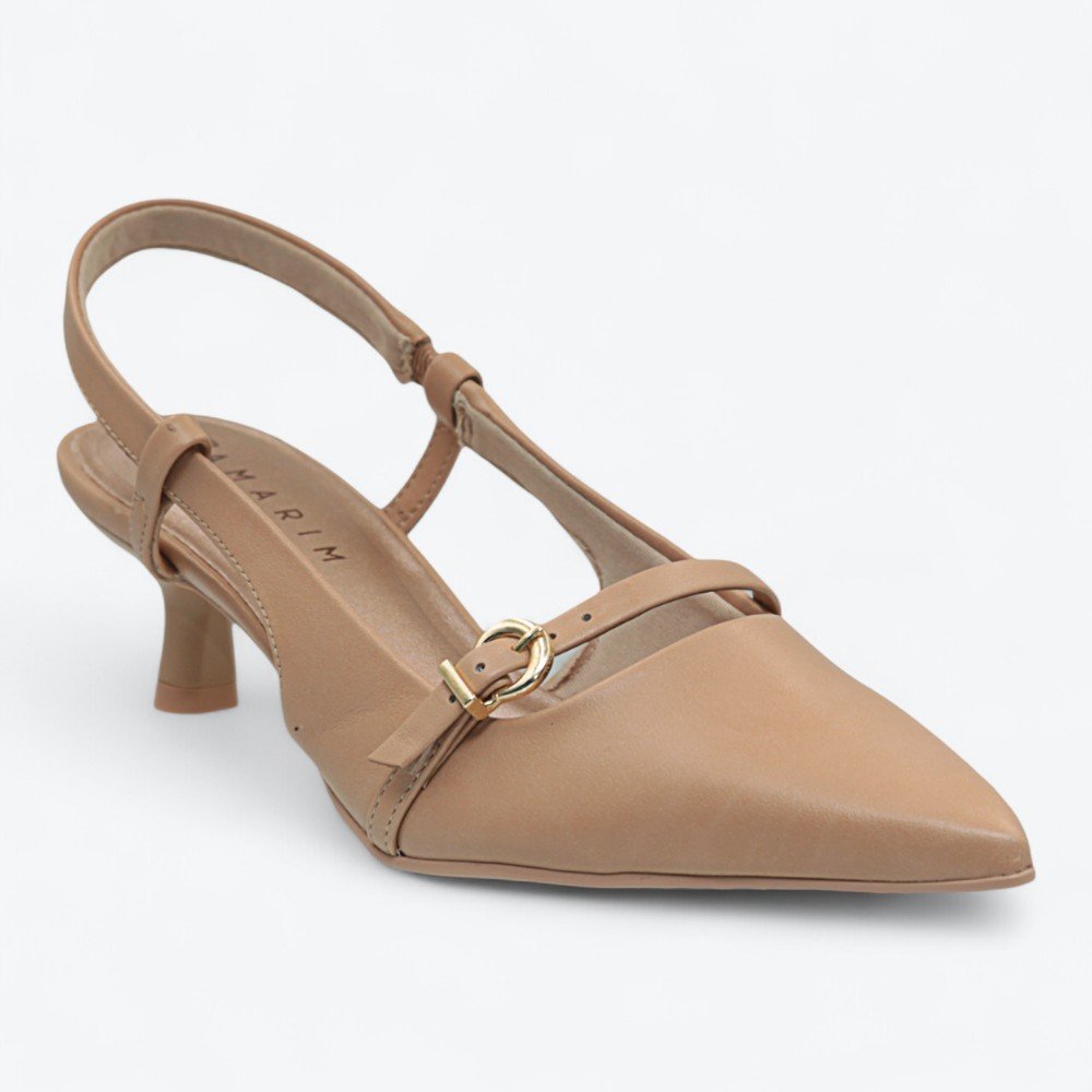 Scarpin Ramarim Slingback Feminino 2515133-01 Nude 2