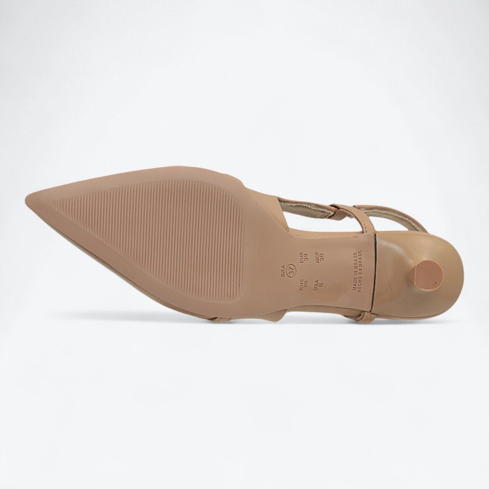 Scarpin Ramarim Slingback Feminino 2515133-01 Nude 6