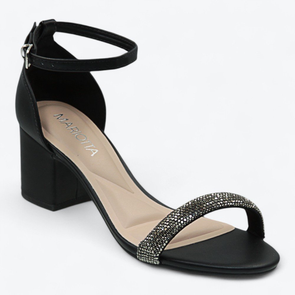 Sandália Mariotta Salto Bloco Feminina 2065605-01 Preto 2