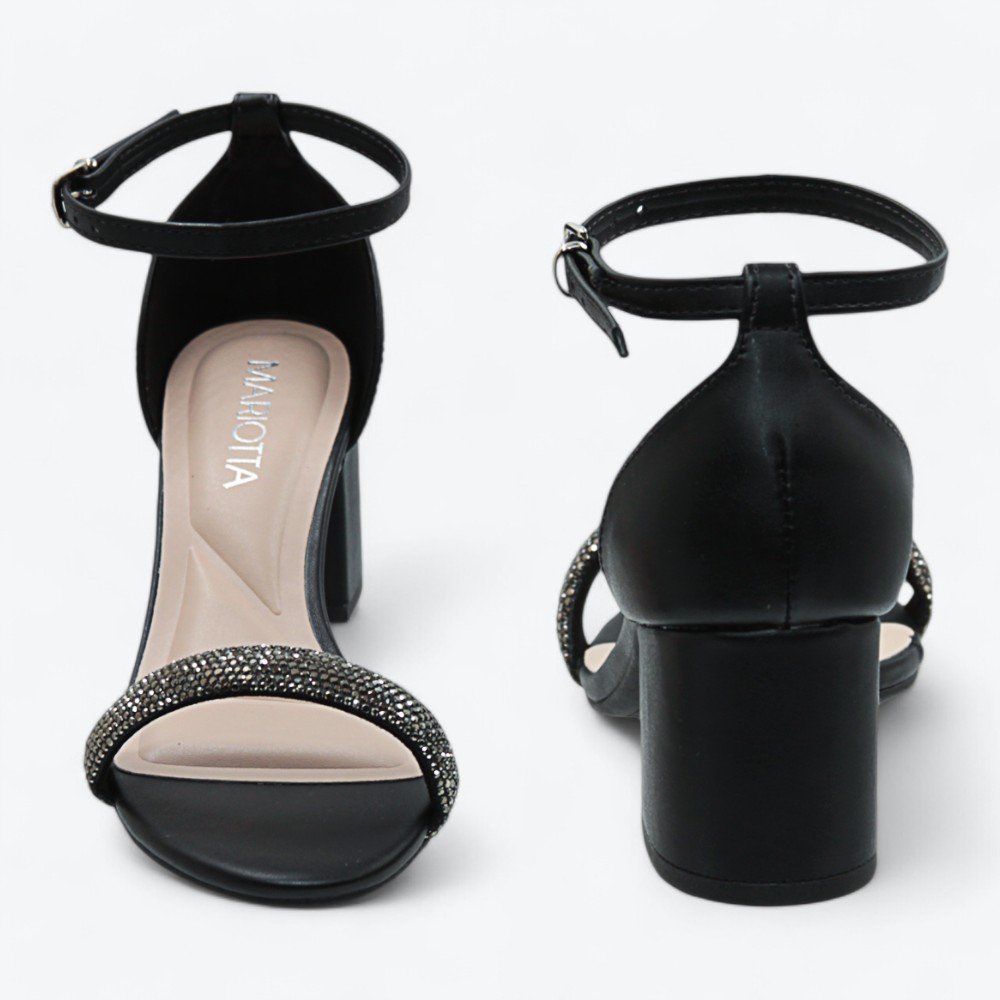 Sandália Mariotta Salto Bloco Feminina 2065605-01 Preto 5
