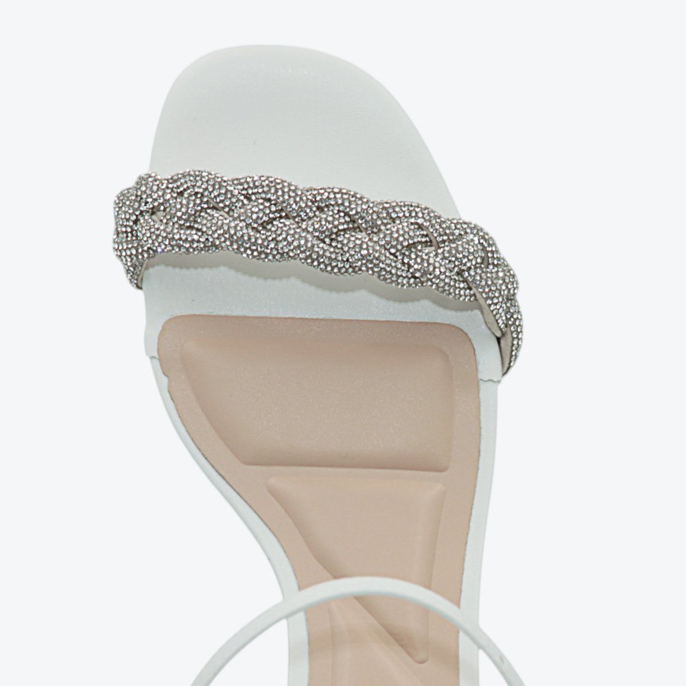 Sandália Mariotta Salto Baixo Feminina 2062610-01 Branco 3