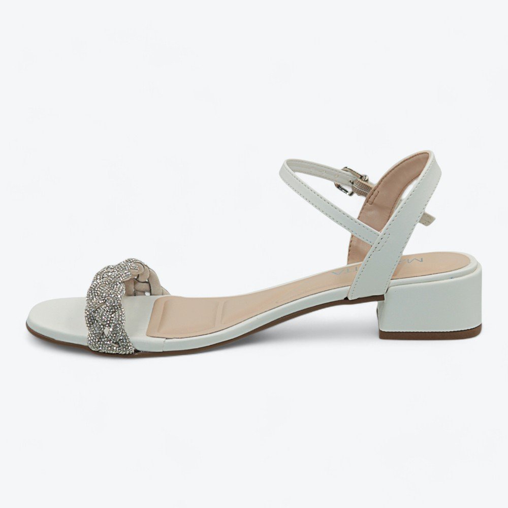 Sandália Mariotta Salto Baixo Feminina 2062610-01 Branco 4