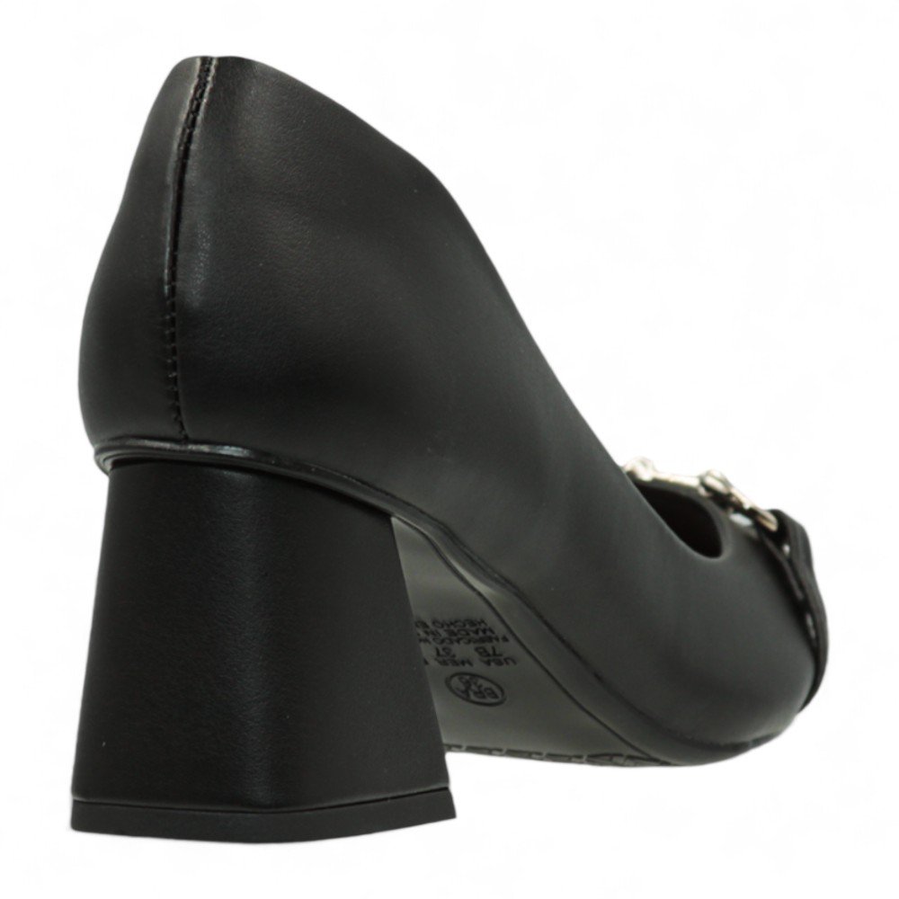 Scarpin Mariotta Salto Bloco Feminino 2025204-01 Preto 5