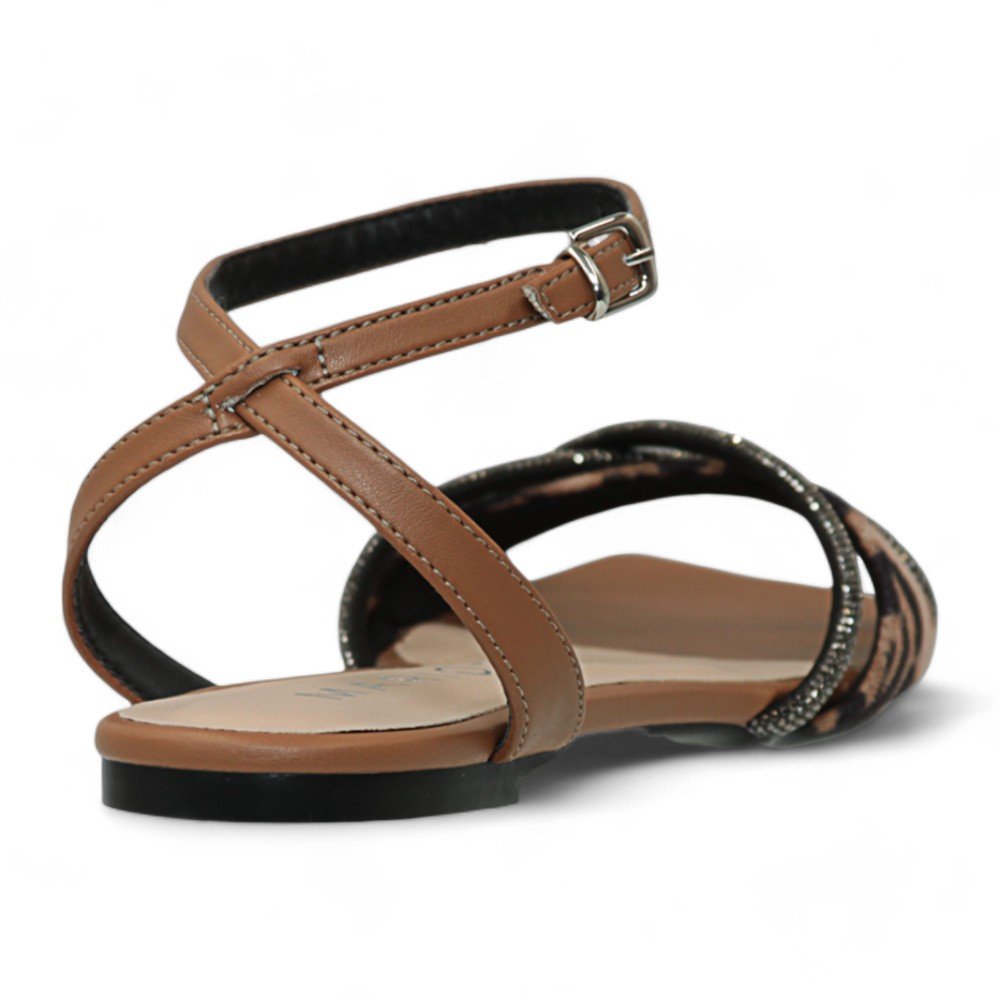 Sandália Mariotta Rasteira Feminina 1923081-01 Animal Print 5