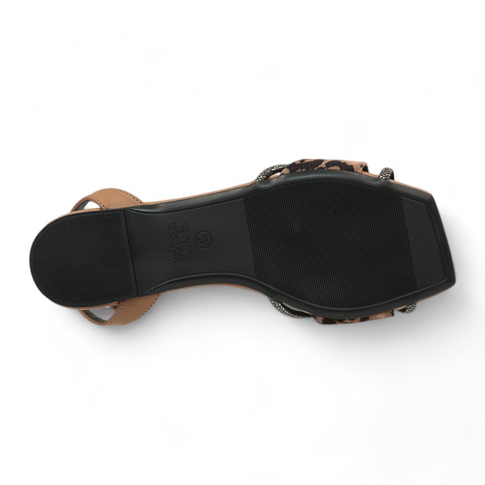 Sandália Mariotta Rasteira Feminina 1923081-01 Animal Print 6