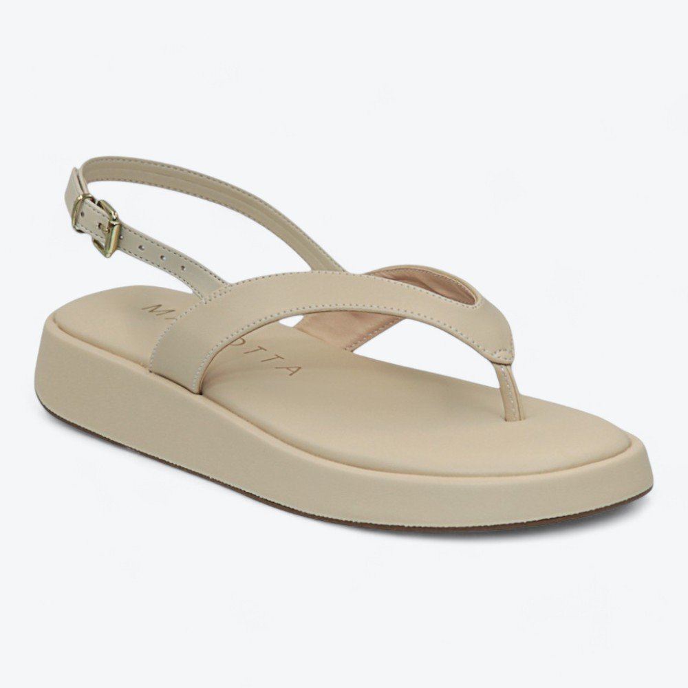 Sandália Mariotta Flatform Feminina 2021535-02 Bege 2