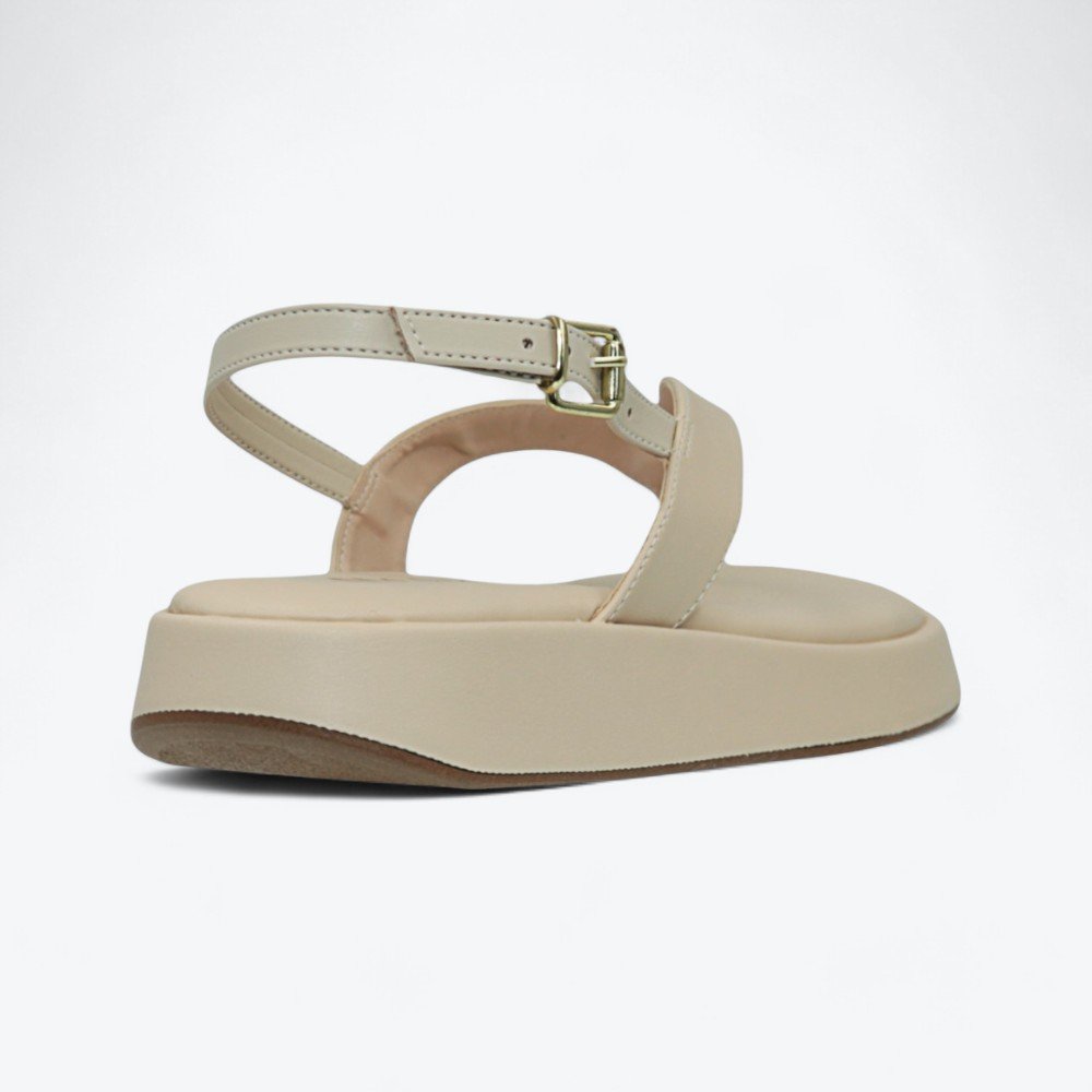 Sandália Mariotta Flatform Feminina 2021535-02 Bege 5