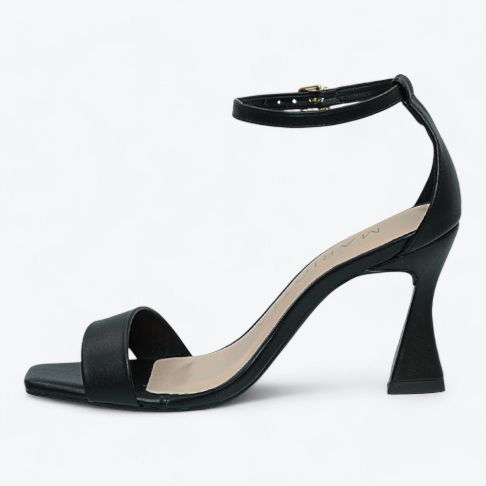 Sandália Mariotta Salto Alto Flare Feminina 2023503-01 Preto 4