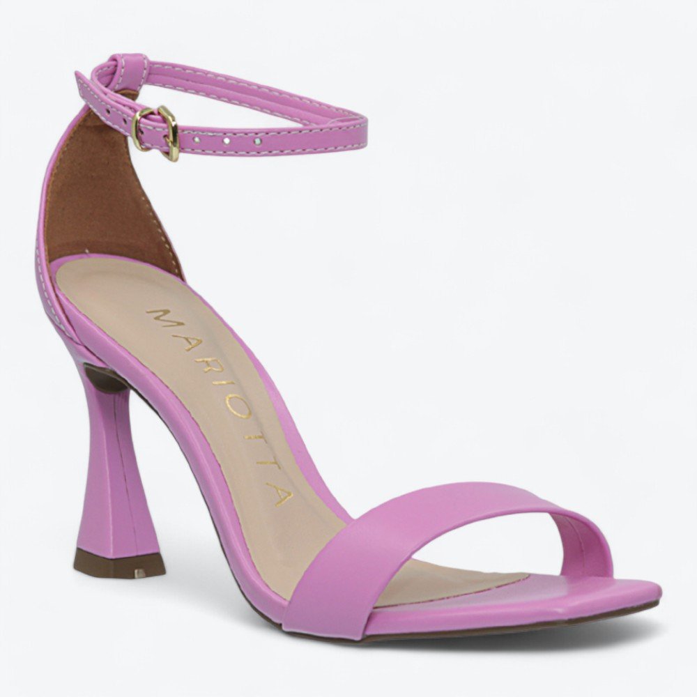 Sandália Mariotta Salto Alto Flare Feminina 2023503-02 Rosa 2