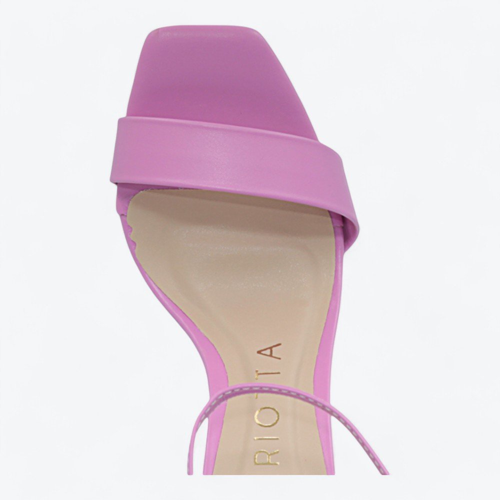 Sandália Mariotta Salto Alto Flare Feminina 2023503-02 Rosa 3