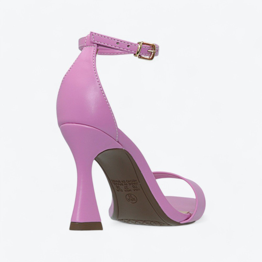 Sandália Mariotta Salto Alto Flare Feminina 2023503-02 Rosa 5