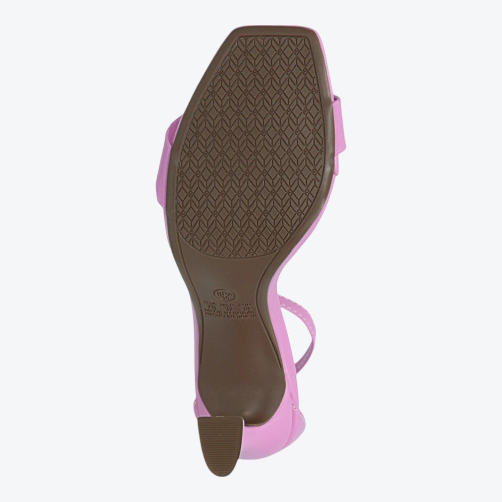 Sandália Mariotta Salto Alto Flare Feminina 2023503-02 Rosa 6