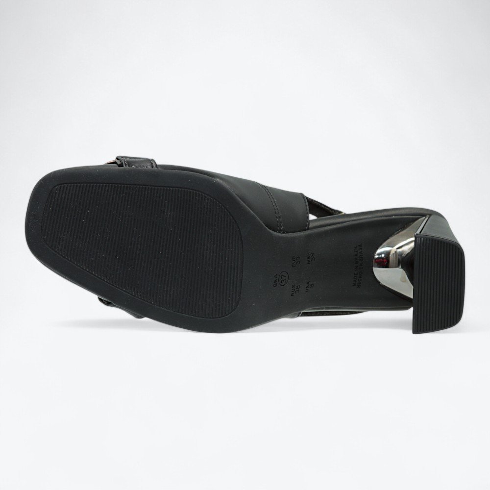 Sapato Ramarim Slingback Salto Alto Feminino 2518102 Preto 7