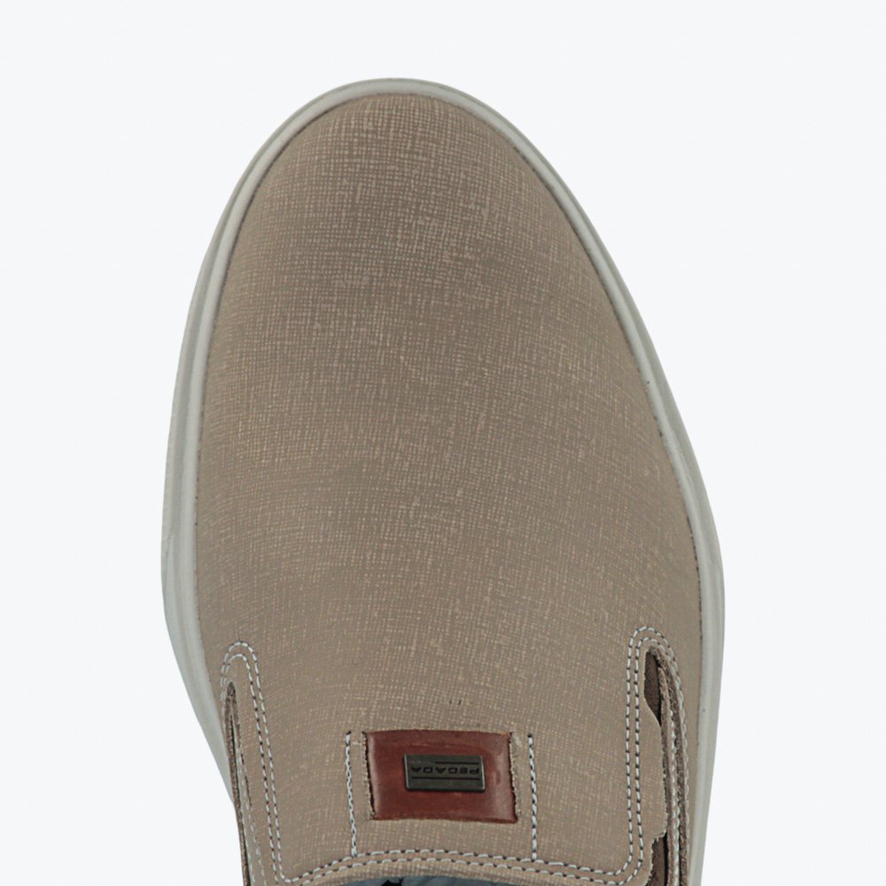 Sapatênis Pegada Slip On em Couro Masculino 11190805 Areia 3
