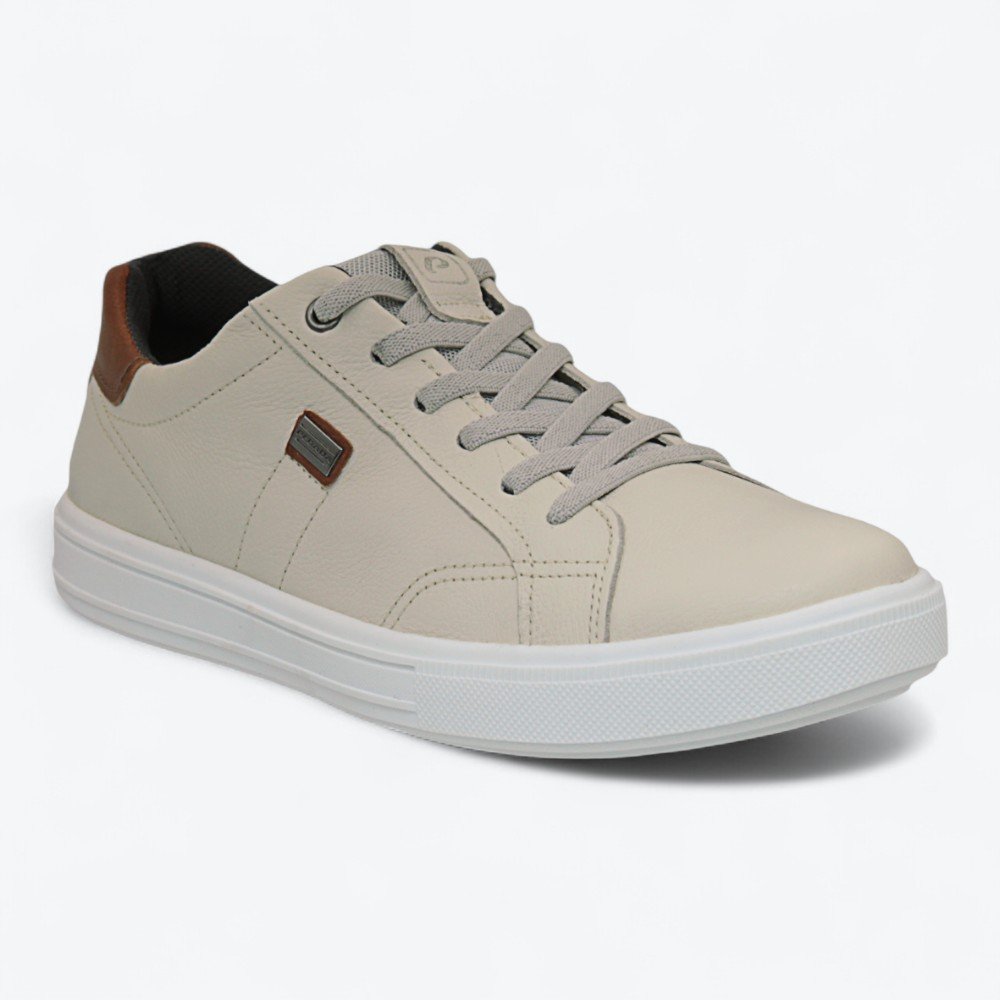 Sapatênis Pegada em Couro Masculino 11150602 Off White 2