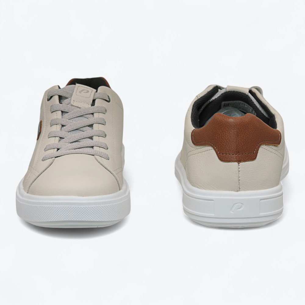 Sapatênis Pegada em Couro Masculino 11150602 Off White 5