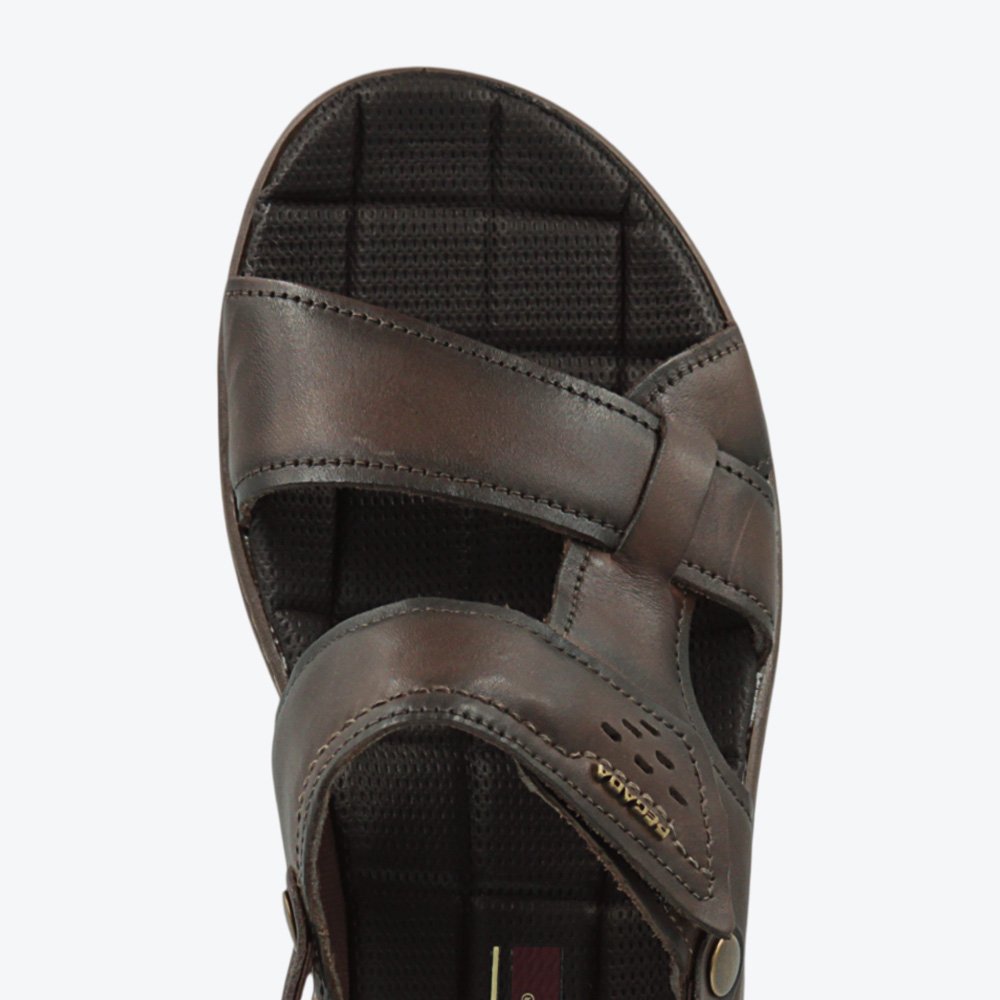Sandália Pegada em Couro Masculina 13323402 Marrom 3