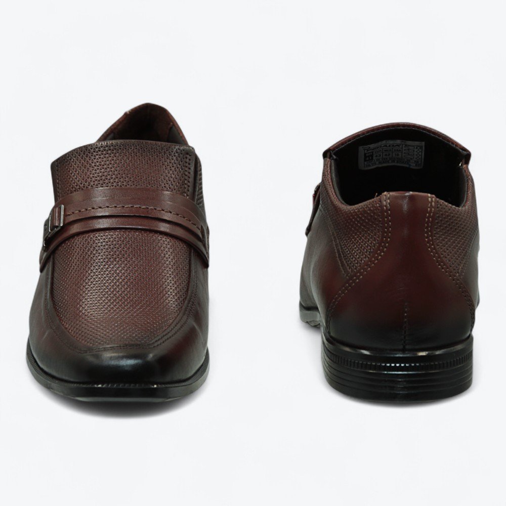 Sapato Pegada Social em Couro Masculino 12650402 Marrom 5