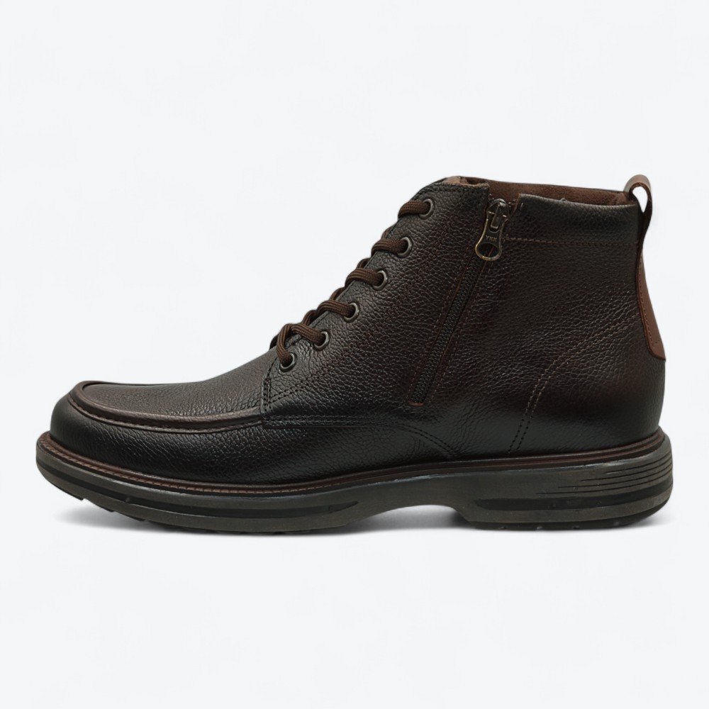Bota Pegada em Couro Masculina 18180302 Marrom Escuro 4